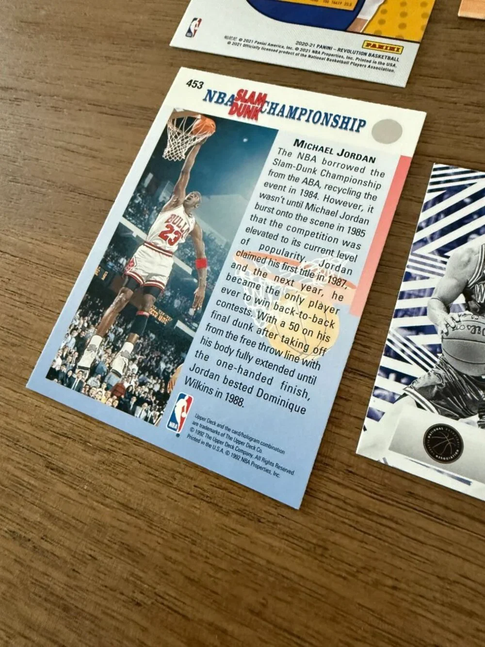 Michael Jordan & Stephen Curry Basketball Card Lot (6 Cards) – Panini, Upper Dec